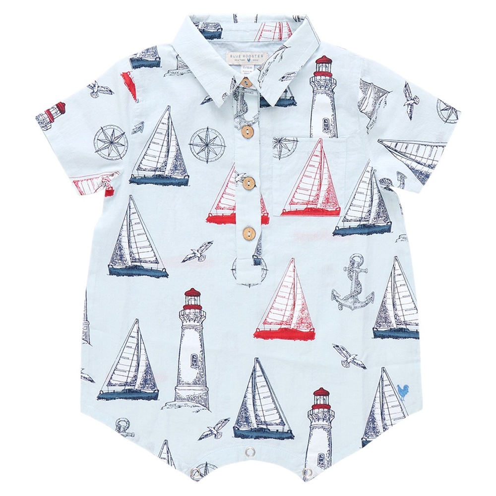 Pink chicken Baby Boys Easton Jumper - Nautical